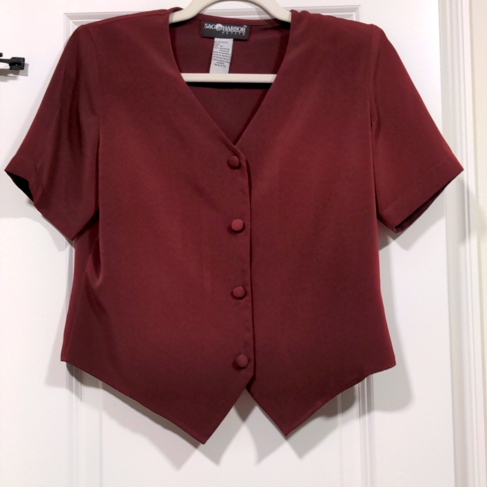 Vintage burgundy top